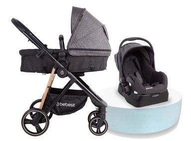 COCHE CUNA TRAVEL SYSTEM BEBE COSMOS CON BASE NEGRO BEBESIT - 11