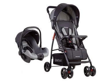 COCHE TRAVEL SYSTEM BEBE SUMMER GRIS BEBESIT - 1