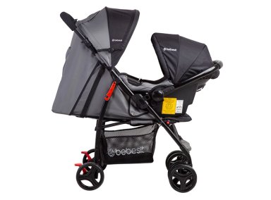 COCHE TRAVEL SYSTEM BEBE SUMMER GRIS BEBESIT - 3