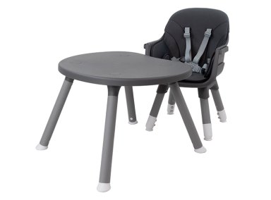 SILLA DE COMER BEBE BABY DESK 3&1 GRIS BEBESIT - 4