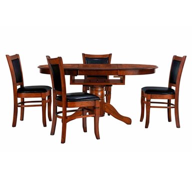 JUEGO DE COMEDOR RIPLEY HOME LYON 4S CAFÉ OSCURO - 2