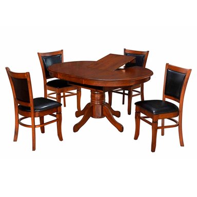 JUEGO DE COMEDOR RIPLEY HOME LYON 4S CAFÉ OSCURO - 3