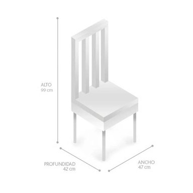 JUEGO DE COMEDOR RIPLEY HOME LYON 4S CAFÉ OSCURO - 9