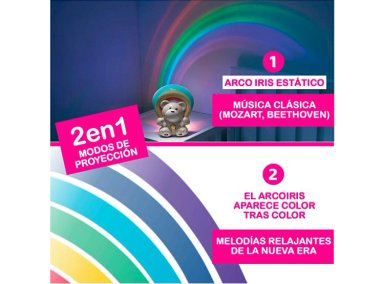 PROYECTOR OSITO ARCOIRIS ROSA - 3