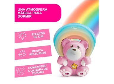 PROYECTOR OSITO ARCOIRIS ROSA - 5