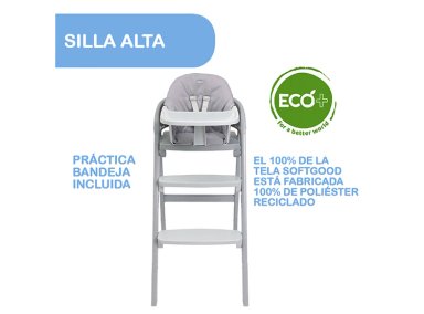 SILLA COMER CHICCO CRESCENDO GRIS - 1