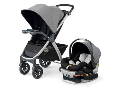 COCHE TRAVEL SYSTEM CHICCO BRAVO CON HUEVITO KEYFIT GRIS - 1