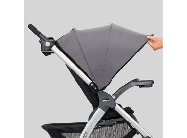 COCHE TRAVEL SYSTEM CHICCO BRAVO CON HUEVITO KEYFIT GRIS - 9