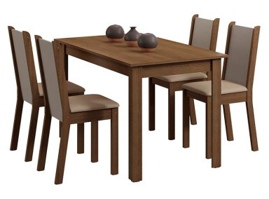 JUEGO DE COMEDOR VEKKA HOME PIA LEONE 4S - 1