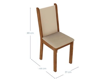 JUEGO DE COMEDOR VEKKA HOME PIA LEONE 4S - 8
