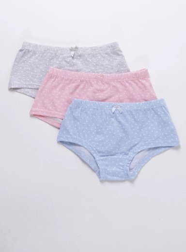PACK 3 PANTALETA ALGODÓN NIÑA HARVEST MULTICOLOR - 1