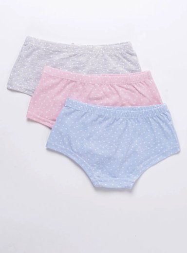 PACK 3 PANTALETA ALGODÓN NIÑA HARVEST MULTICOLOR - 2