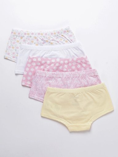 PACK 5 PANTALETA ALGODÓN NIÑA HARVEST MULTICOLOR - 2