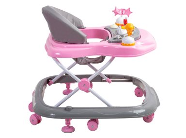 ANDADOR MUSICAL AIRBUS GRIS ROSADO BEBESIT - 3
