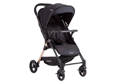 COCHE PASEO BEBE CITY COMPACTO LIVIANO NEGRO BEBESIT - 1