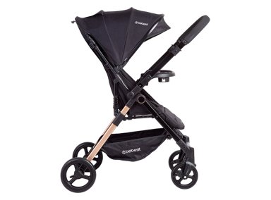 COCHE PASEO BEBE CITY COMPACTO LIVIANO NEGRO BEBESIT - 2
