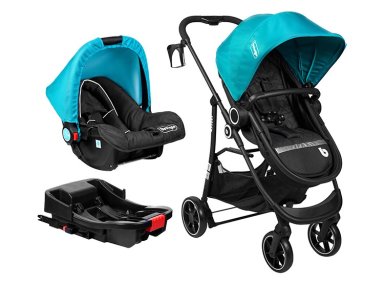 COCHE BEBEGLO TR S ISOFIX OREGON RS-13553 TURQUESA - 1