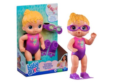 MUÑECA BABY ALIVE SUNNY LA NADADORA CABELLO RUBIO - 2