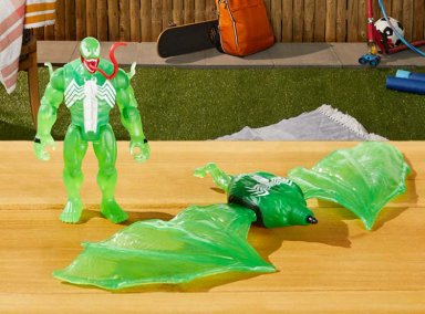 FIGURA DE ACCIÓN SPIDERMAN EPIC HERO SERIES WEB SPLASHERS HIDROATAQUE AÉREO DE SIMBIONTE VERDE - 11