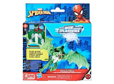 FIGURA DE ACCIÓN SPIDERMAN EPIC HERO SERIES WEB SPLASHERS HIDROATAQUE AÉREO DE SIMBIONTE VERDE - 4