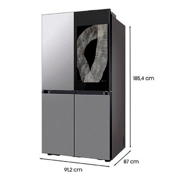 REFRIGERADOR FRENCH DOOR SAMSUNG RF29DB9950QD FAMILY HUB 699L NO FROST GRIS - 4
