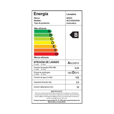 LAVADORA CARGA SUPERIOR MIDEA MLS-095GE04N 9.5KG GRAFITO - 10