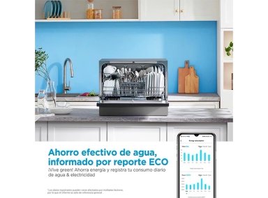 LAVAVAJILLAS MIDEA 6 CUBIERTOS FREESTANDING MDWTF0602MS - 5