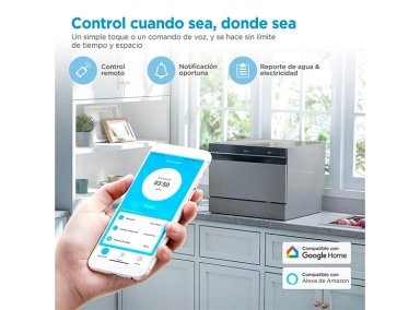 LAVAVAJILLAS MIDEA 6 CUBIERTOS FREESTANDING MDWTF0602MS - 7