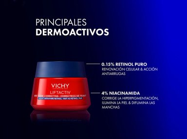 CREMA FACIAL VICHY HIDRATANTE LIFACTIVE B3 NOCHE RETINOL 50 ML - 3