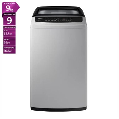 LAVADORA CARGA SUPERIOR SAMSUNG WA90CG4240BY 9KG GRIS - 1