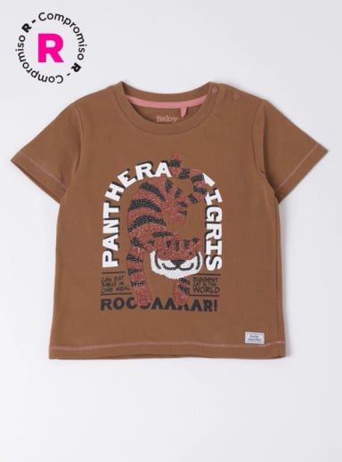 POLERA NIÑO BABY HARVEST ESTAMPADA MILITAR CON BOLSILLO  - 1