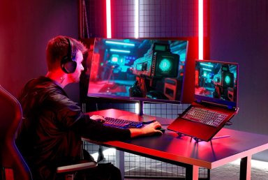 MONITOR LED ACER 23.8" GAMER FHD AJUSTABLE FULL HD - 11