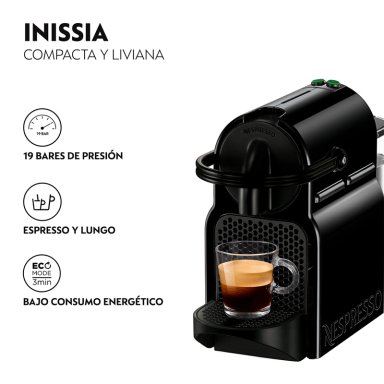 CAFETERA NESPRESSO CÁPSULA INISSIA BLACK SINGLE - 4