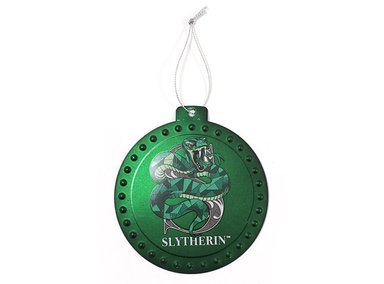 ADORNO NAVIDEÑO HARRY POTTER SLYTHERIN METAL 10CM - 1
