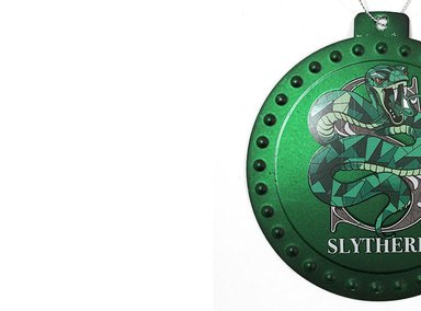 ADORNO NAVIDEÑO HARRY POTTER SLYTHERIN METAL 10CM - 2