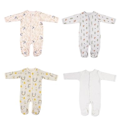 PACK 4 PIJAMA ALGODÓN UNISEX BEBESIT MULTICOLOR - 2