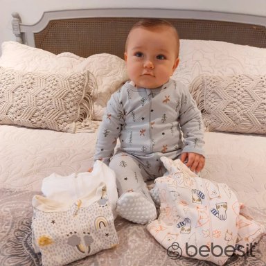 PACK 4 PIJAMA ALGODÓN UNISEX BEBESIT MULTICOLOR - 9