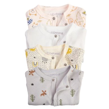 PACK 4 PIJAMA ALGODÓN UNISEX BEBESIT MULTICOLOR - 10