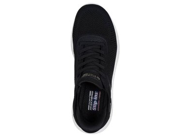 ZAPATILLAS MUJER SKECHERS CASUAL NEGRO BOBS SQUAD CHAOS - 4