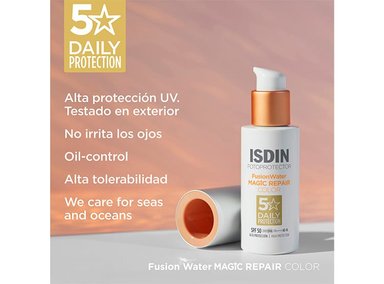 PROTECTOR SOLAR FACIAL ISDIN MAGIC REPAIR COLOR SPF 50 50 ML - 4