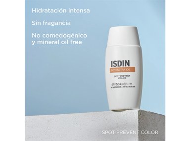 PROTECTOR SOLAR FACIAL ISDIN SPOT PREVENT COLOR SPF 50+ 50 ML - 4