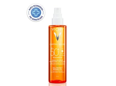 TRATAMIENTO FACIAL VICHY HIDRATANTE CAPITAL SOLEIL ACEITE CELL PROTECT SPF 50+ 200 ML - 1
