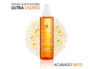 TRATAMIENTO FACIAL VICHY HIDRATANTE CAPITAL SOLEIL ACEITE CELL PROTECT SPF 50+ 200 ML - 3