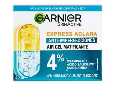 GEL FACIAL GARNIER HIDRATANTE ANTIIMPERFECCIONES MATIFICANTE EXPRESS ACLARA AIR 50 ML - 2
