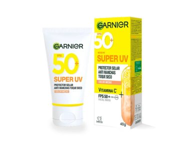 PROTECTOR SOLAR GARNIER SUPER UV DE EXPRESS ACLARA ANTI-MANCHAS CON PROTECTOR SOLAR TOQUE SECO COLOR MEDIO 37 ML - 2
