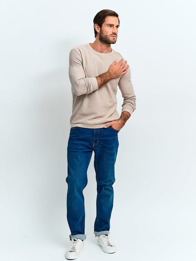 SWEATER ALGODÓN HOMBRE BARBADOS CREW NECK LISO - 4