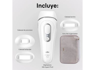 DEPILADORA IPL BRAUN PL3230 BOX EURO WHITE SILVER - 3
