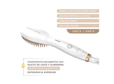COMBO SECADOR DE PELO GAMA COCONUT ALMOND + ALISADOR + CEPILLO INNOVA MINI 2200 W - 3