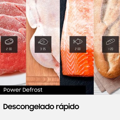 MICROONDAS SAMSUNG 32 L  MS32DG4504AGZS CON POWER DEFROST PLATO GIRATORIO - 6