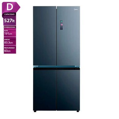 REFRIGERADOR SIDE BY SIDE MIDEA MDRMD706BIE70 527L NO FROST GRIS - 1